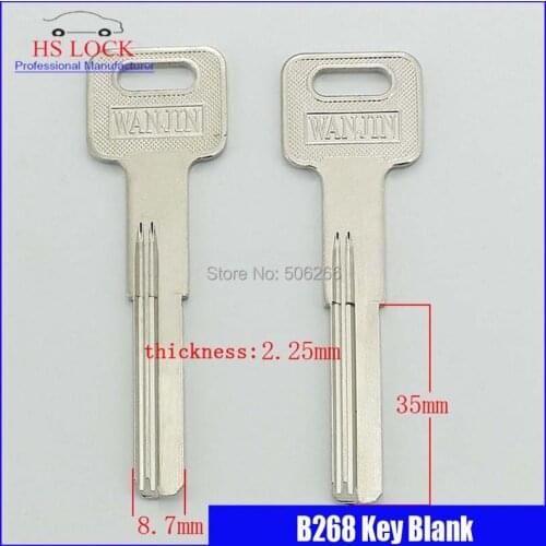 Embryo key wholesale extra long wanjin right bath door key blank Civil key blank suit for Vertical key cutting machine B268