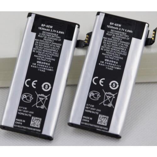 ISUNOO 5pcs/lot 1830mAh Mobile Phone Battery BP-6EW For Nokia Lumia 900 Eloko Ace Hydra Lumia900 Lithium Polymer Batteries Safe