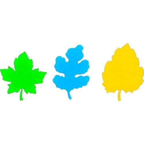 Julyarts 3pcs Leaves Dies Scrapbooking Soldes Photo Album For Scrapbooking Stencil Album Make Template Decor Model Craft