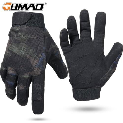 Summer Men Tactical Gloves Hunting Black Full Finger Glove Army Military Bicycle Mitten Camo Airsoft Hiking Climbing Shooting