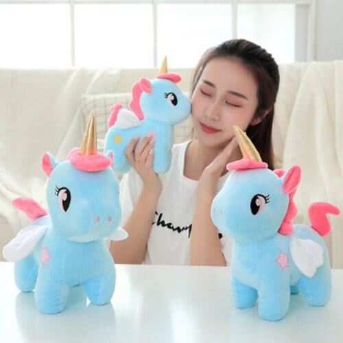 20cm Soft Unicorn Plush toy Baby Kids Appease Sleeping Pillow Doll Animal Stuffed Plush Toy Birthday Toys christmas present cute