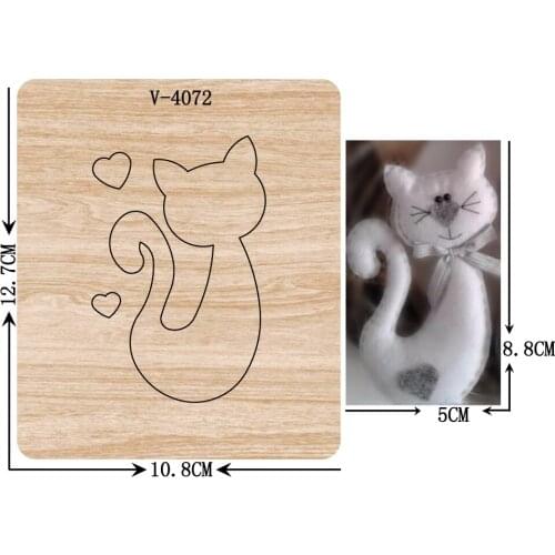 New Cat wooden dies cutting dies for scrapbooking Multiple sizes V-4072