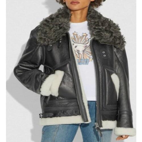 Coat Natural Female Fur Genuine Leather Jacket Winter 100% Real Sheepskin Coat Women Clothes 2020 Korean Double-faced Fur Top 78