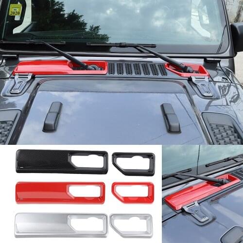 Fit for Jeep Wrangler JL Gladiator JT 2018-2021 ABS Front Wiper Base Panel Cover Trim Exterior Car Accessories
