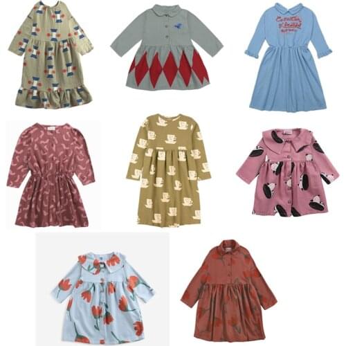 Toddler Girl Dresses Baby Girls Clothes 2020 New Autumn Kids Fashion Brand A-line Dress Children Pattern Princess Thanksgiving