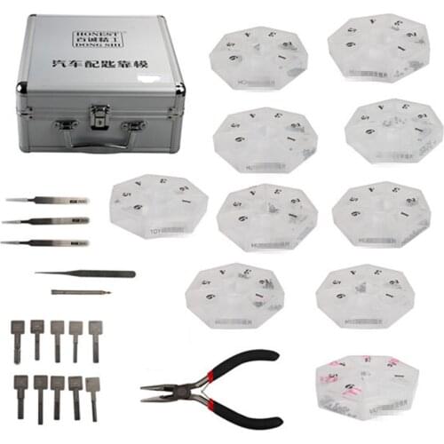 New Arrival Top Quality Honest Auto Locksmith Tools Full set Car Key Moulds for Car Key Profile Modeling