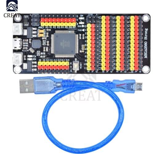 DM Strong Series ATmega16U2 Microcontroller Programmable Board Expansion Module for Arduino Mega2560 R3 USB Cable