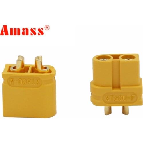 10 Pairs Amass XT60U 5 Male 5 Female RC li-po battery Bullet Connectors Plugs 20%off