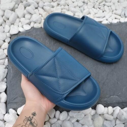 Summer NEW Slippers Men Women Indoor Eva Cool Soft Bottom Sandals Trend EVA Slides Light Beach Shoes Slippers Bath Home Big Size