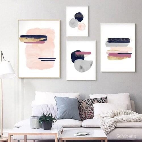 Nordic Posters Abstract Canvas Painting Geometry Posters And Prints Art Posters Modern Wall Pictures For Living Room Home Decor