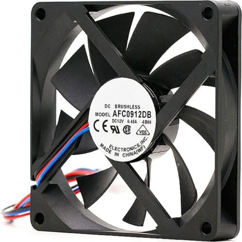 Ultra-thin Brushless Cooling Fan 12V 0.45A for Delta AFC0912DB Replacement Computer CPU Fan Repair Part