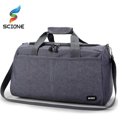Waterproof Nylon Sports Training Gym Bag Men Women Fitness Bags Multifunction Travel Yoga Handbag Outdoor Sporting Tote For Male