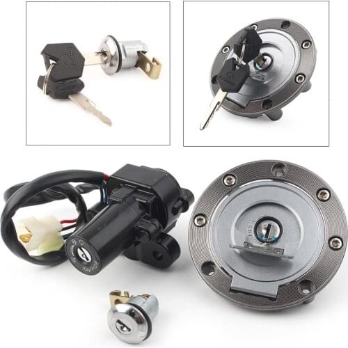 Motorcycle Ignition Switch Lock Assembly Fuel Gas Cap Key Set For Yamaha YZF R1 YZF-R1 1998 1999 2004 2005 2006 2007 2008-2012