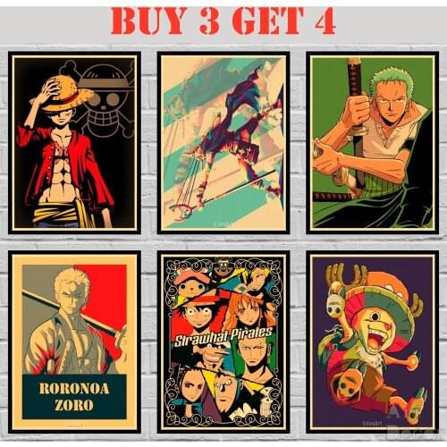50 Designs One Piece Kraft paper Poster HomeDecal Painting Wall Sticker A3 2 42X30cm