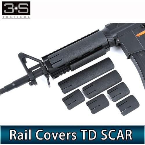 8Pcs/set Tactical handguard rail Cover TD Scar Panel Deluxe Version For RIS Picatinny Weaver Rail Hunting Accessory