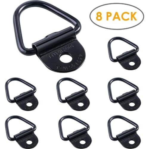 8Pcs Cargo Tie-Down Anchors V-Ring Trailer Anchor Replacement for truck bed and back door freight car trailers SUV warehouses