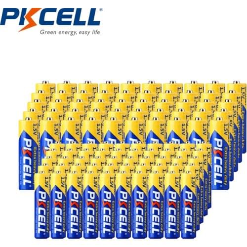 100PCS PKCELL Thermometer AA R6P AAA battery R03P 1.5V Carbon-Zinc Primary Batteries AA AAA batteries each 50pcs