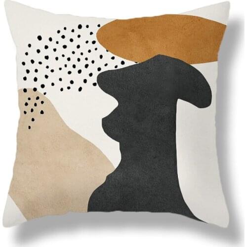 Morandi Abstract Geometry Throw Pillow Case Cushion Covers for Home Sofa Chair Decorative Pillowcases