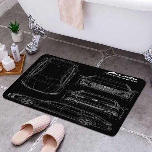 Audi RS6 Avant C8 Carpet Areas Rug Non-slip Floor Mat Rug 3D Printing Living Room Bedroom Door Mat Home Decoration