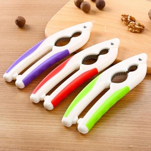 Multi-Function Stainless Steel Kitchen Tool Nutcracker Sheller Walnut Cracker Plier Metal Opener Tool LX8677