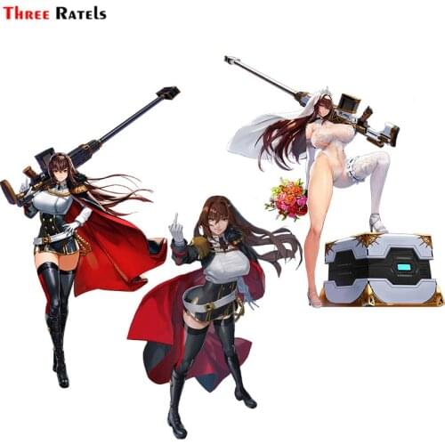 Three Ratels FC993 sexy weapon anime girl royal arsenal last origin stickers for passat b7 car sticker auto accessories decal