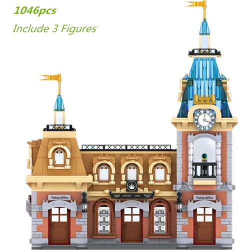 2021 NEW City Fantasyland Ticket Counter Building Blocks Kit Bricks Classic Model Dream Princess Kids Toys For Children Gifts
