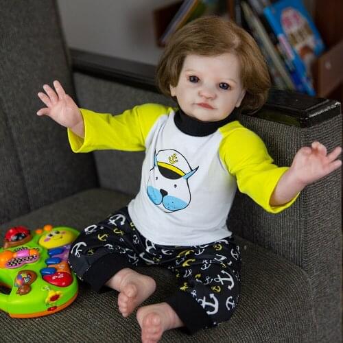 New Style 20 Inch Tobian Reborn Dolls Silicone Lovely Baby Dolls For Toddler Birthday Gift Playmate