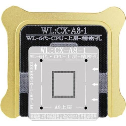 NEW WL Best For iPhone5 6 7 CPU NAND A7 A8 A9 A10 Processor BGA Reball Tin Net Stencil Great Repairing Tool Base