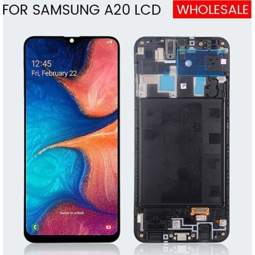 OLED Wholesale 6.4inch Original A205 For Samsung Galaxy A20 Lcd A205 Display Touch Screen Digitizer Assembly