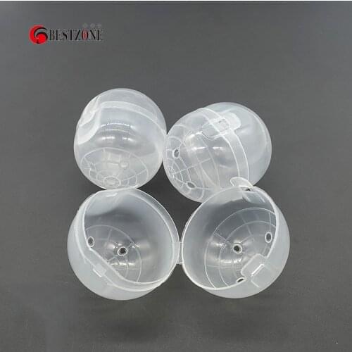 5Pcs/Lot 47x56MM Surprise Ball Plastic PP Empty Hinged Toy Capsules With Transparency Joined Eggshell Kids For Vending Machine