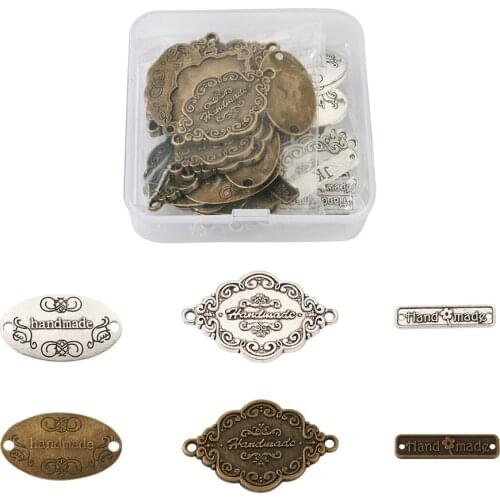 60-80Pcs/Box Tibetan Style Alloy Pendants Links Connectors Charms For DIY Handmade Bracelet Necklace Jewelry Making Accessories