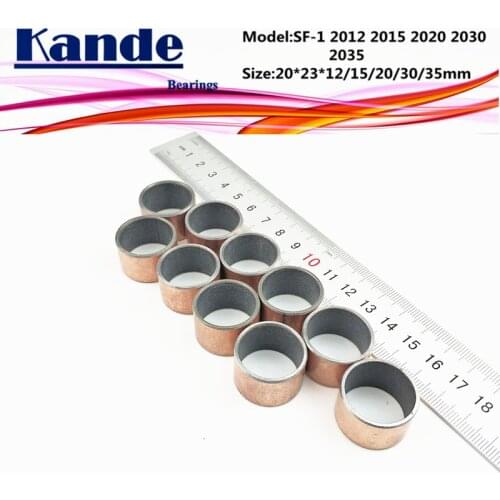 SF-1 2012 2015 2020 2025 2030 2035 Self Lubricating Sleeve Size 20*23*12 15 20 25 30 35mm SF1 Kande Bearings