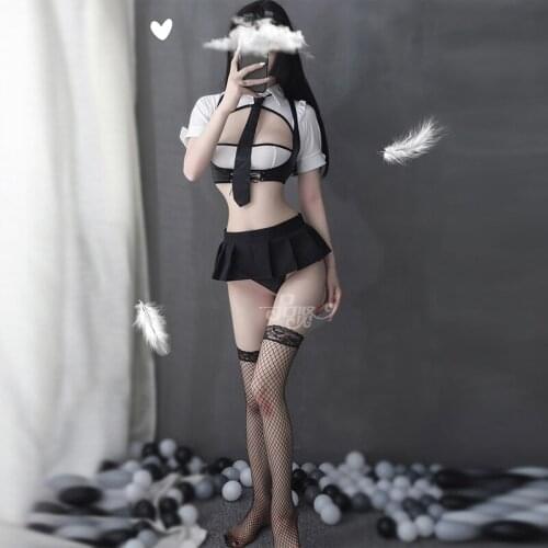 Sexy student uniform underwear couple cosplay erotic underwear uniform mini skirt sex fantasy schoolgirl uniformes estudiantes