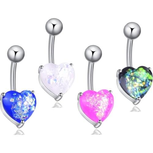 Sexy Belly Button Rings Dangle Surgical Steel Cool Crystal Belly Piercing Ring Simple