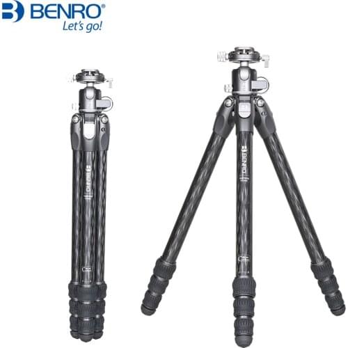 Benro TR298C TR298CK Tripod Carbon Fiber Tortoise Tripods Camera Stands 4 Section Max Loading 14kg
