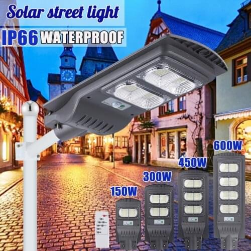 Street Ligh 420LED Solar LED Light Waterproof Motion Sensor Smart Remote Control Lamp Outdoor Street Garden Security Wall Light