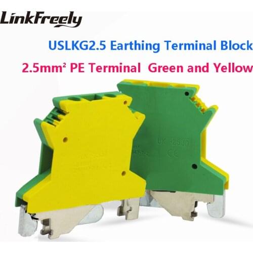 USLKG2.5 Electrical Wire Screw Earthing Terminal Connector USLKG3 -50mm^2 Faston Crimp Terminal Set Wire Joint Clamp