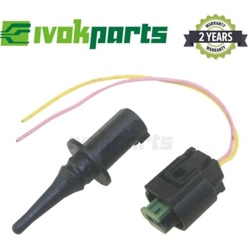 Ambient Outside Air Temperature Sensor WIth 2Pin Connector Plug For MB MERCEDES-BENZ VW VOLKSWAGEN CHRYSLER DOGE SMART