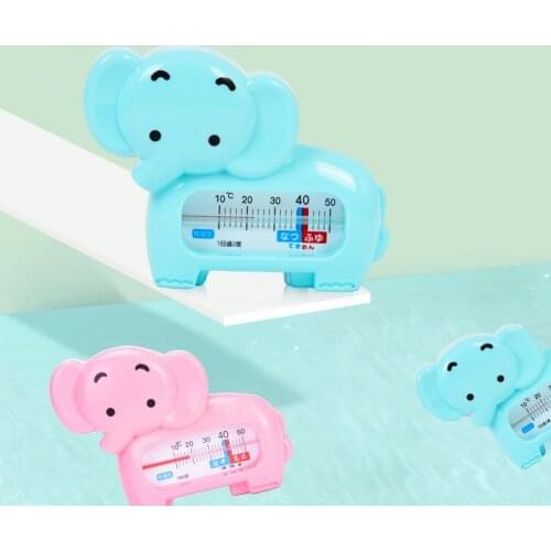 1Pcs Water Thermometer Cartoon Elephant Shape Bath Toy Waterproof High Temperature Digital Thermometer Baby Bathing Care