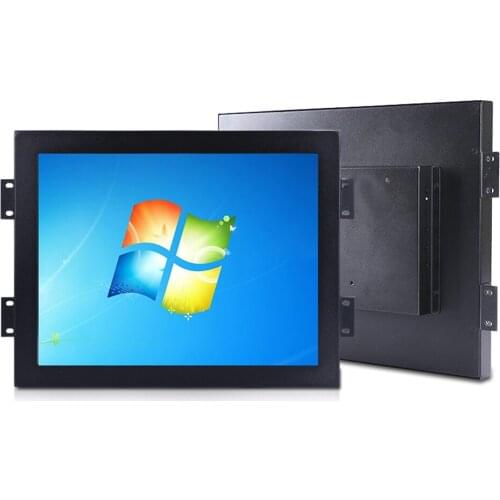 1000 nits 19 Inch Industrial Embedded Mount Touch Screen LCD Monitor For Ticket Vending Machines