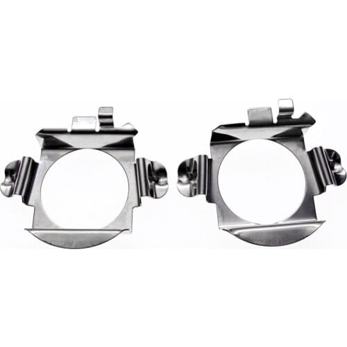 2 Pcs H7 LED Headlight Bulb Base Holder Adapter Special Metal Retainer Clips Accessories For Mercedes-Benz C E ML CLK GLA GL GLS