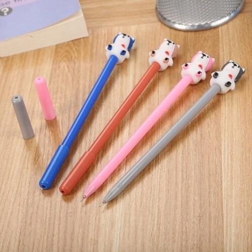 20 PCs Creative dog Stationery Bear Gel Pens Set Cute Student Cartoon Bear School Office Signature Pen Prizes Gifts Wholesale