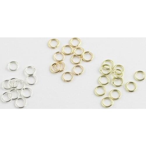 20pcs, 0.7*5mm,14K Gold Color,Real Silver Color Plated Brass Circle,Diy Jewelry Findings Earrings Accessories Wholesale