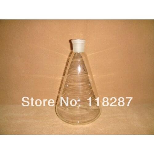 2000ML,Glass Erlenmeyer Flask,glass conical flask,neck 24/29,Lab glassware Flask