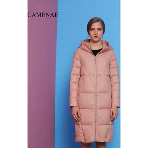 2020 Women Winter Coat Stand Collar White Duck Down Inner Women Light Long Jacket Coat Women Coat Casaco