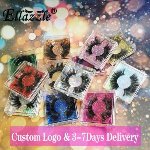 3D Mink Eyelash Bulk 25mm Eyelash Vendor Dramatic Long Lashes Eyelash Packaging Box Soft Curly Wholease 5D Mink Eyelashes