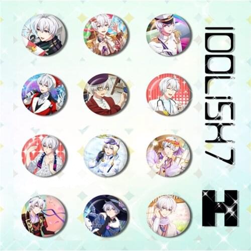 58MM IDOLiSH7 IDOLiSH7 Trigger High School Handsome Boys IZUMI IORI NIKAIDO MITSUKI TAMAKI Badge Brooch Backpack Icons