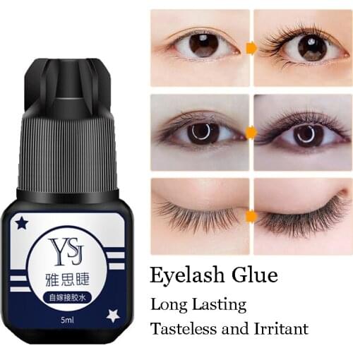 5ml Fake Eyelash Extension Glue Fast Drying Makeup Grafting Lashes Glue Waterproof Long Lasting Adhesive Glue No Irritant