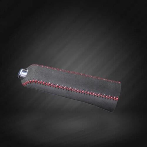 Car Hand Brake Covers Top Layer Leather Case for Suzuki Kizashi Handbrake Grips Cover Auto Genuine Leather Handbrake