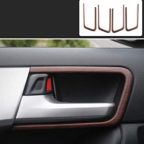 For Toyota LAND CRUISER PRADO 150 J150 Interior Door handle bowl Cover Inner Panel Trim ABS Chrome Car-Styling 2010-2018 2019